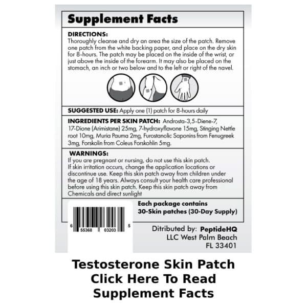 Maximize Testosterone Booster Skin Patch