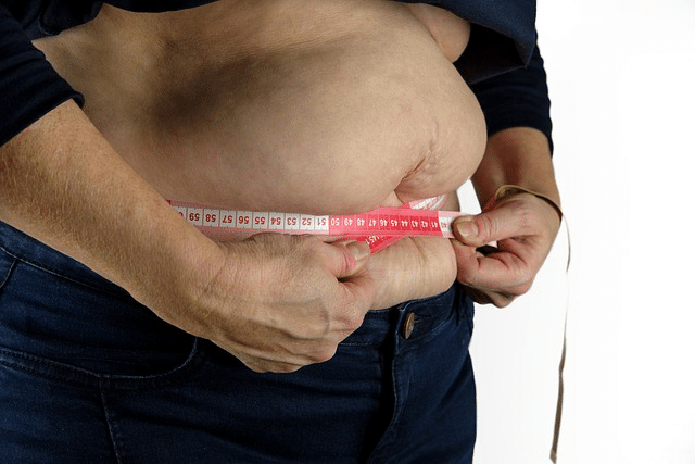 measuring tape, measure belly fat