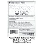 PowerPatch Extreme Supplement Facts
