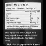 L-Tyrosine Supplement Facts